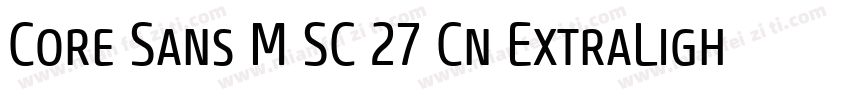 Core Sans M SC 27 Cn ExtraLight Ita字体转换